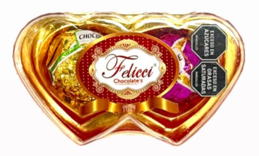 Chocolate feliccie doble corazon x2