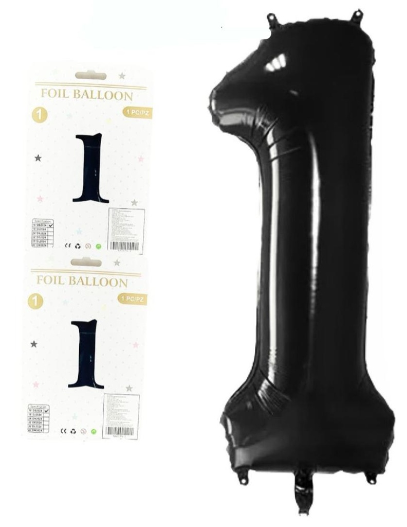 @Numero inflable negro #1