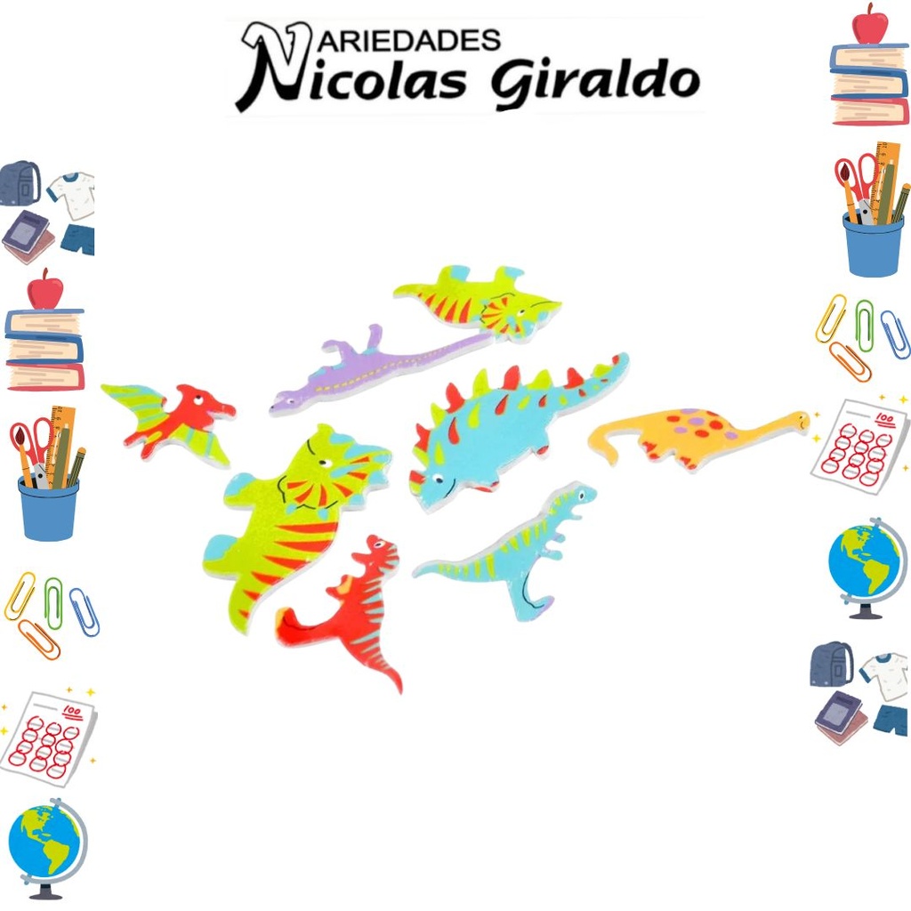 Figura foamy animales dinosaurio 