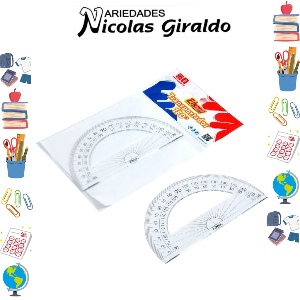 Transportador bolsa 180 grados eterna paquete x20 