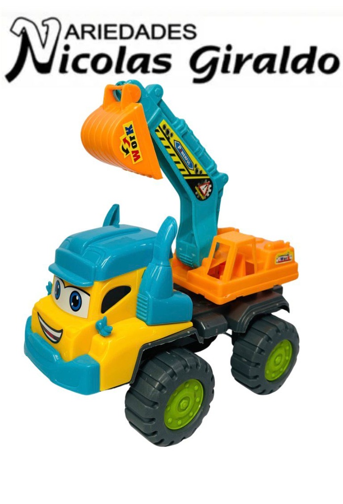 Carro constructor fino grande retro 