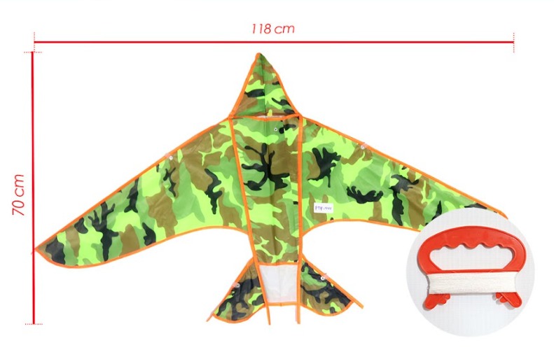 Cometa avion color pequeño 68X120 (JD3686)