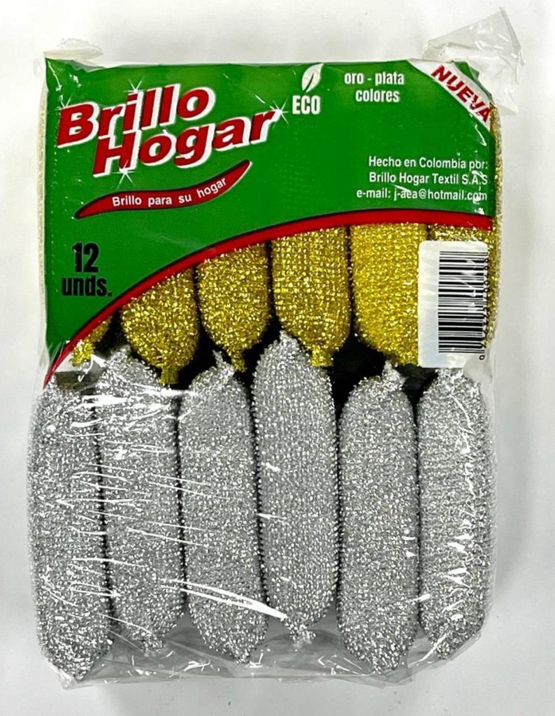 Esponja oro y plata x12