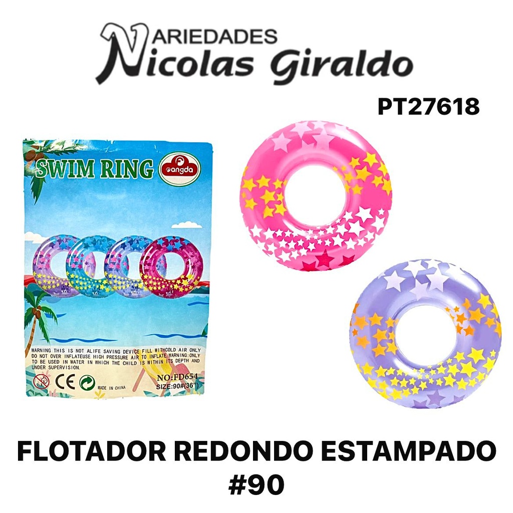 Flotador redondo estampado #90 