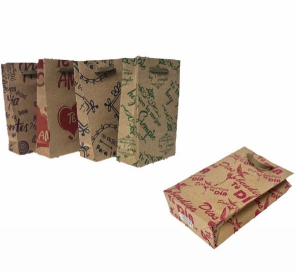 @Bolsa regalo kraft mensaje Pequeña pqt x12