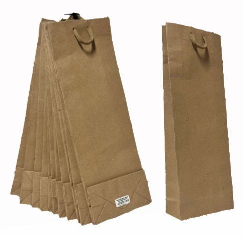 @Bolsa regalo kraft lisa Botellera pqt x12 