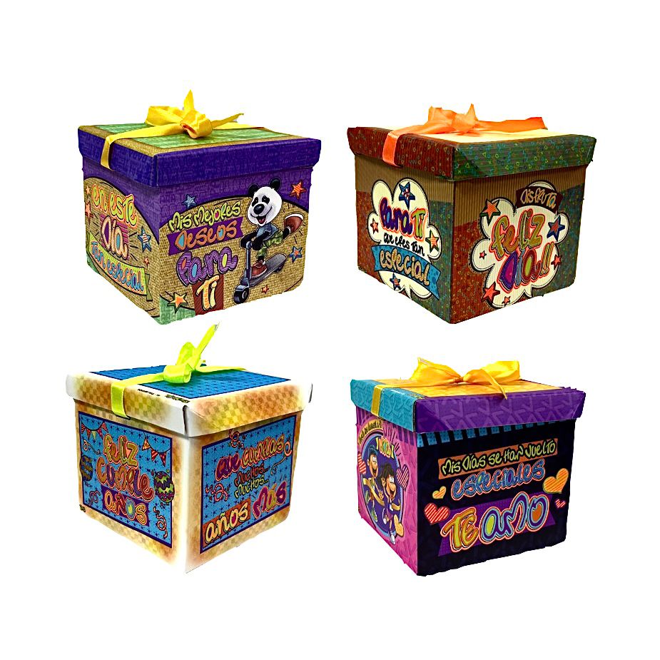 Caja ancheta tukos square pequeña x4 