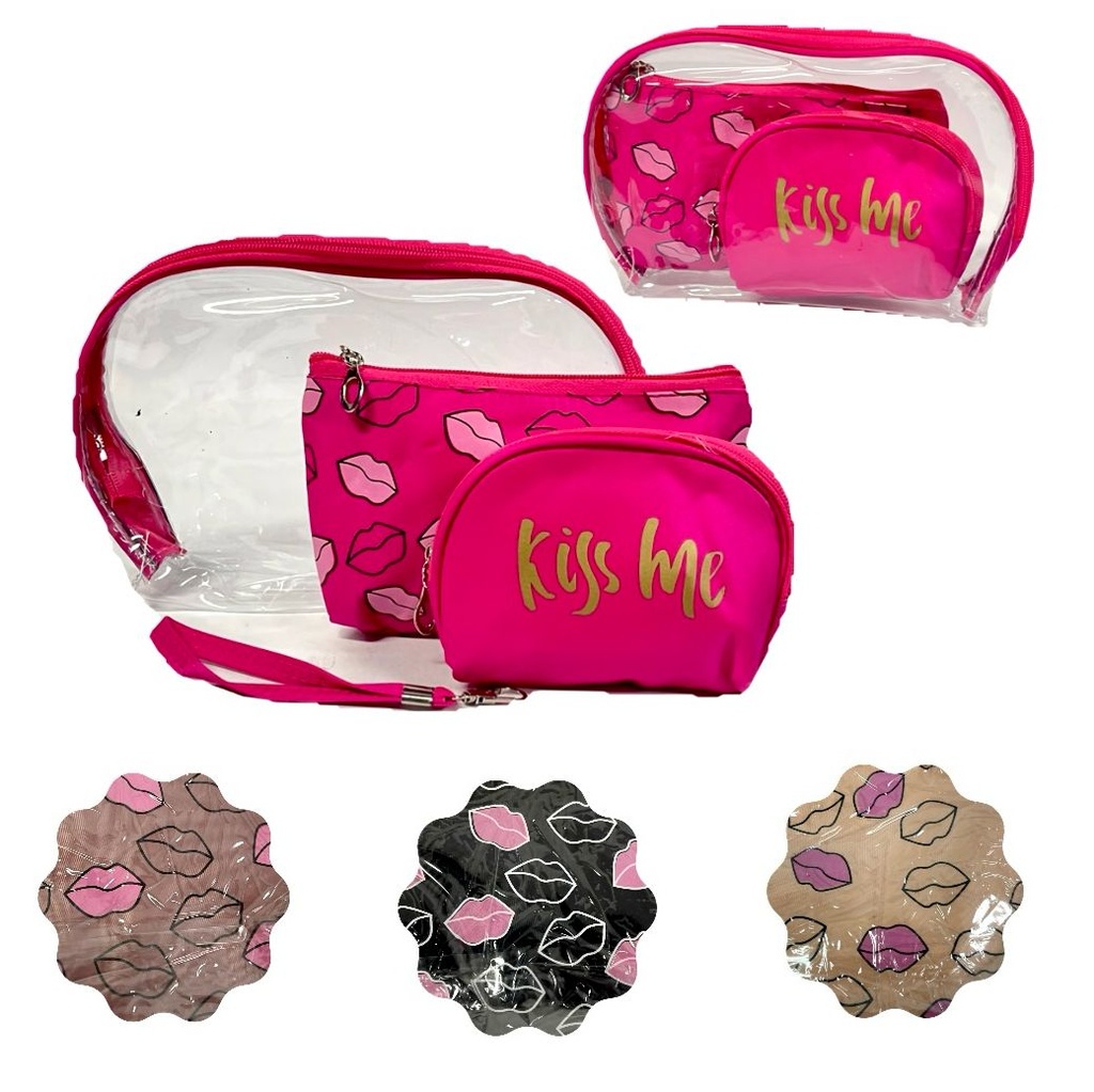 Cosmetiquera dama x3 