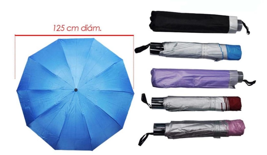 Sombrilla dama presidencial f.entero 125CM