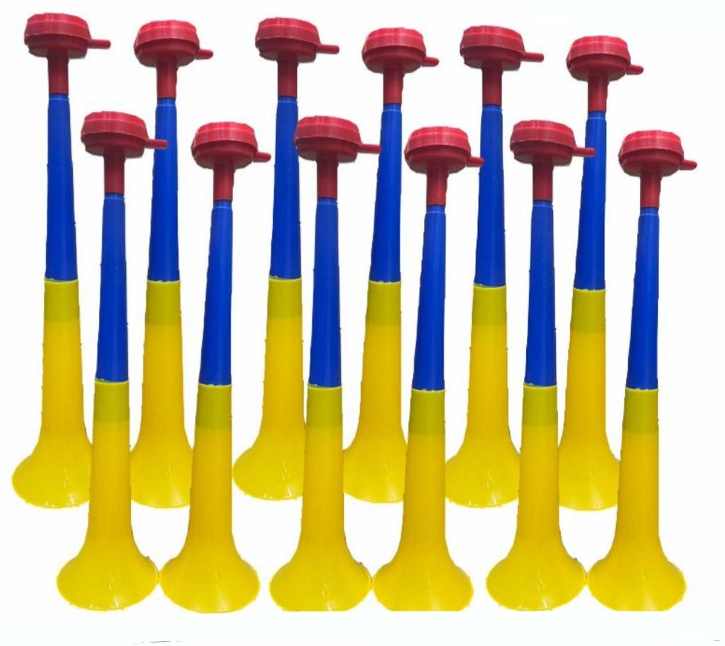 Vuvuzela colombia mediana 40cm 3 cuerpos PQT X12
