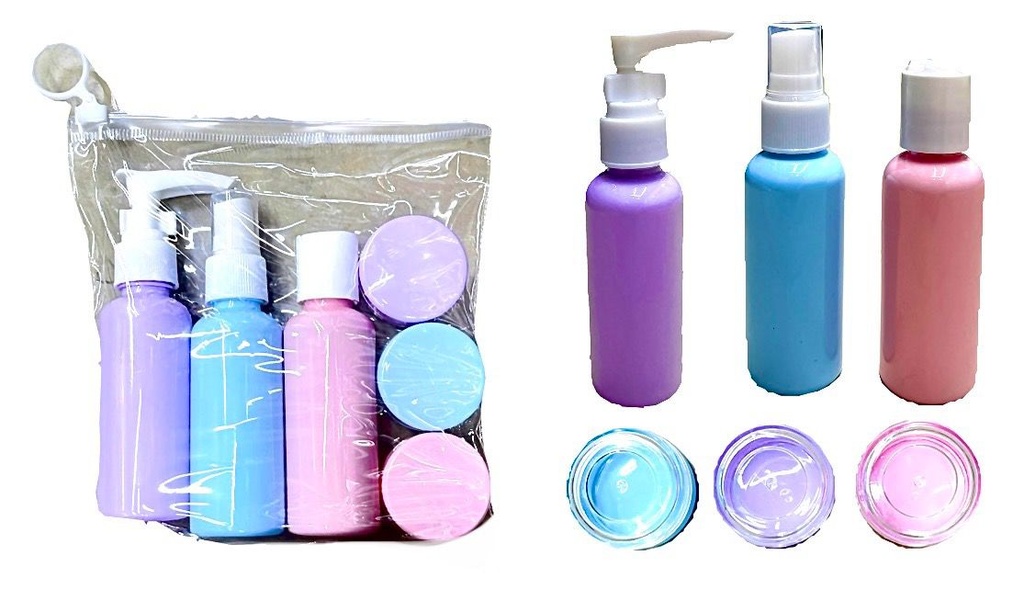 Kit viajero x6 colores pastel 