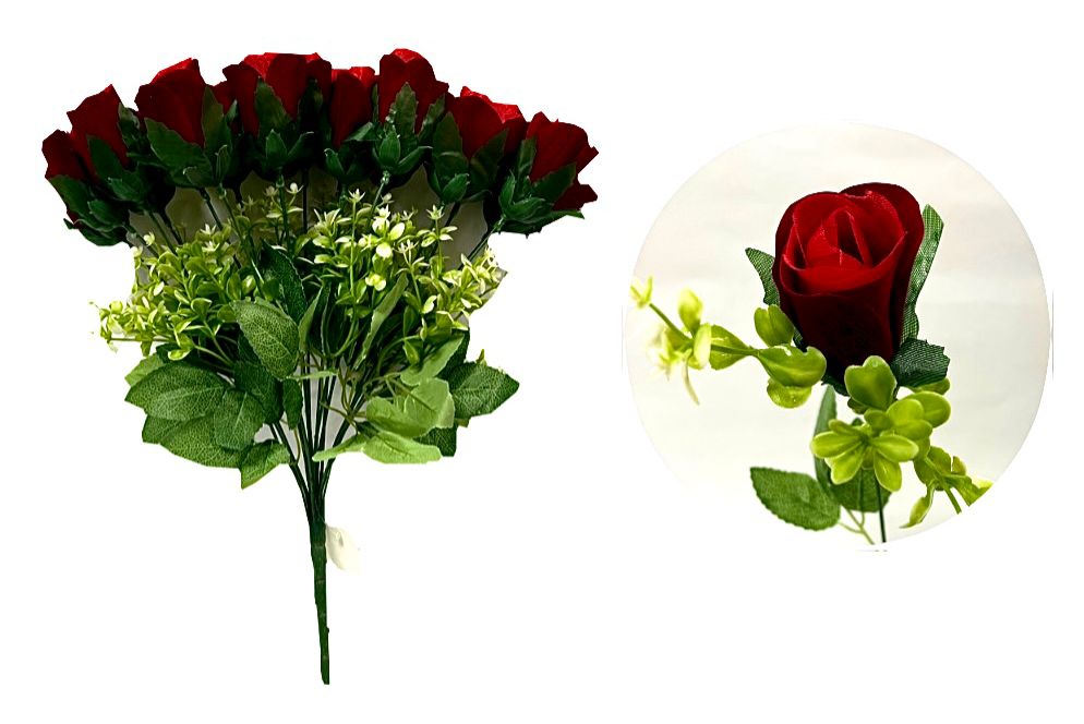 Flor ramo x18 roja 