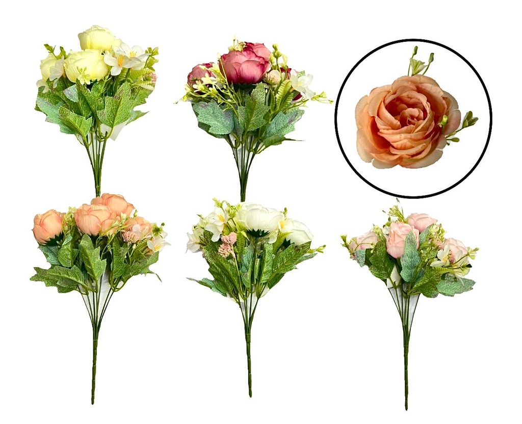 Flor ramo x7 tallos surtida flores y rosas 