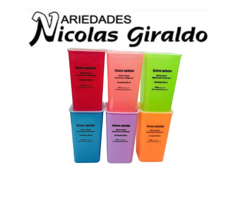 Envase apilable morrison x6 unidades 