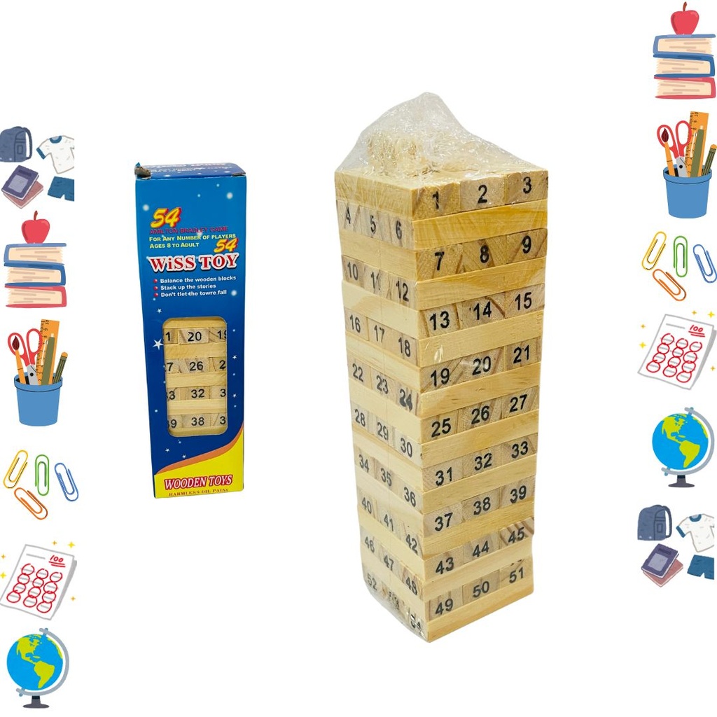 Didactico jenga mini numeros