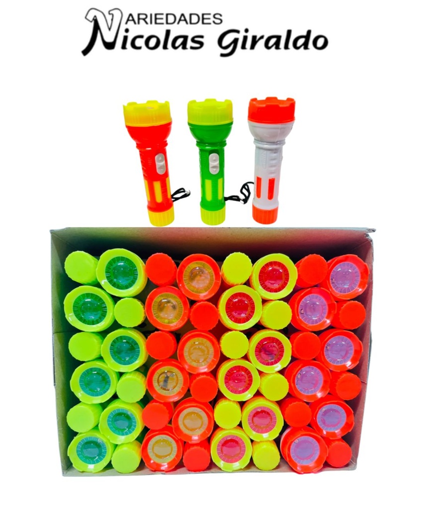 Llavero linterna neon mediana caja x48 