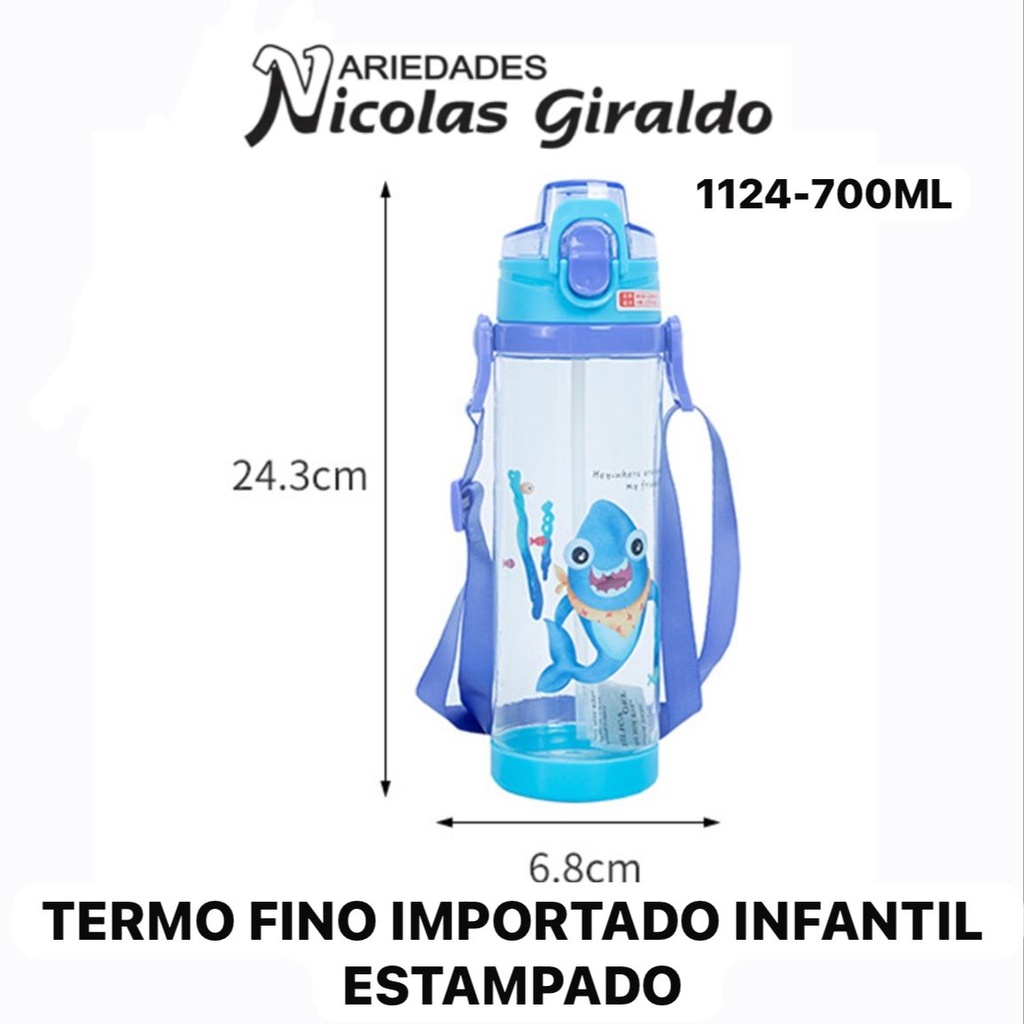 Termo fino importado infantil estampado