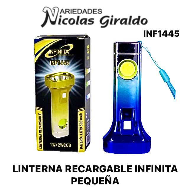 Linterna recargable infinita pequeña 