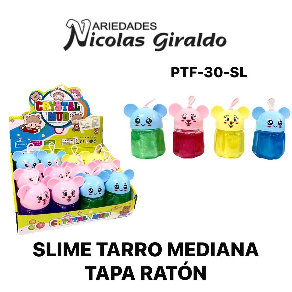 Slime tarro mediana tapa raton