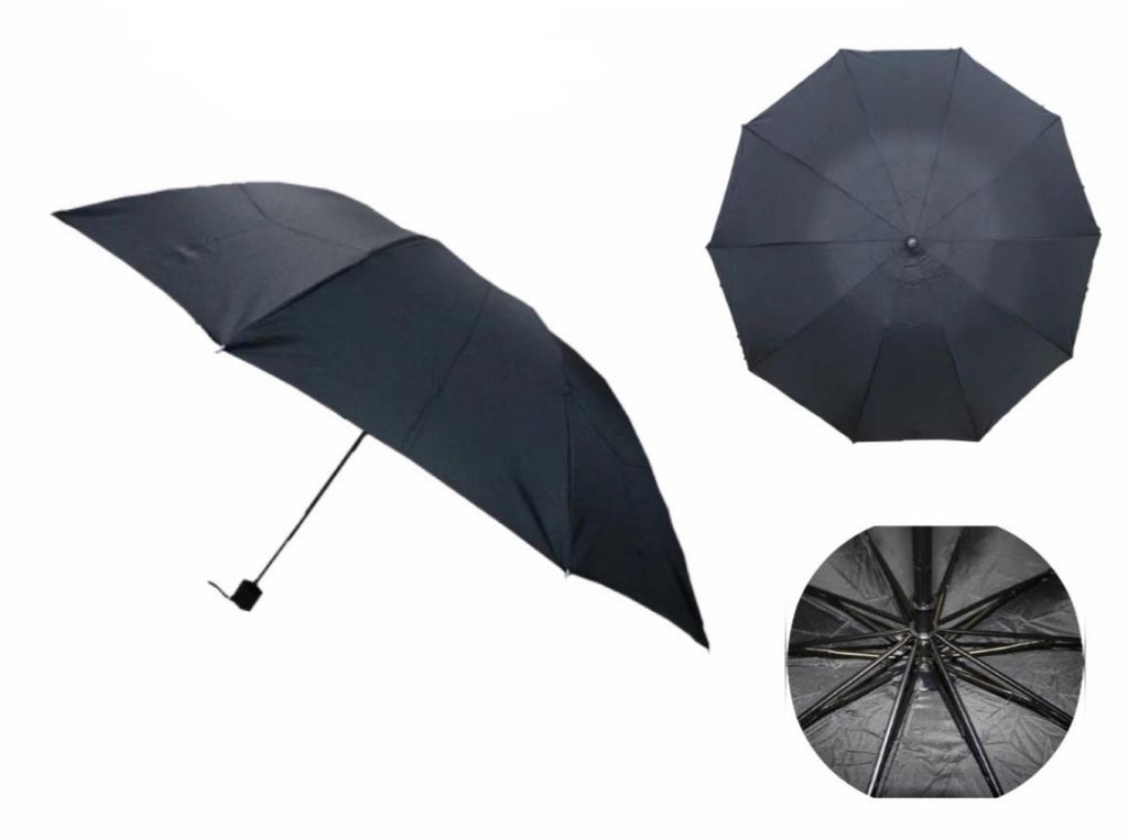 Sombrilla dama presidencial negra 125CM con filtro