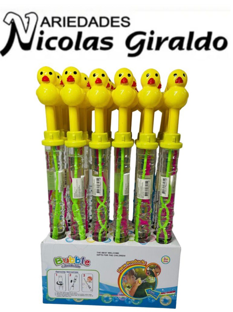 Burbujero largo pato caja x24  