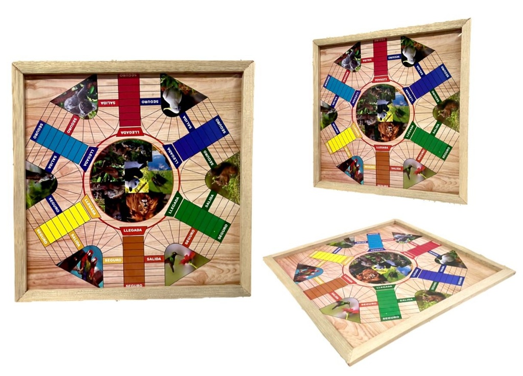 Parques 6 puestos marco madera