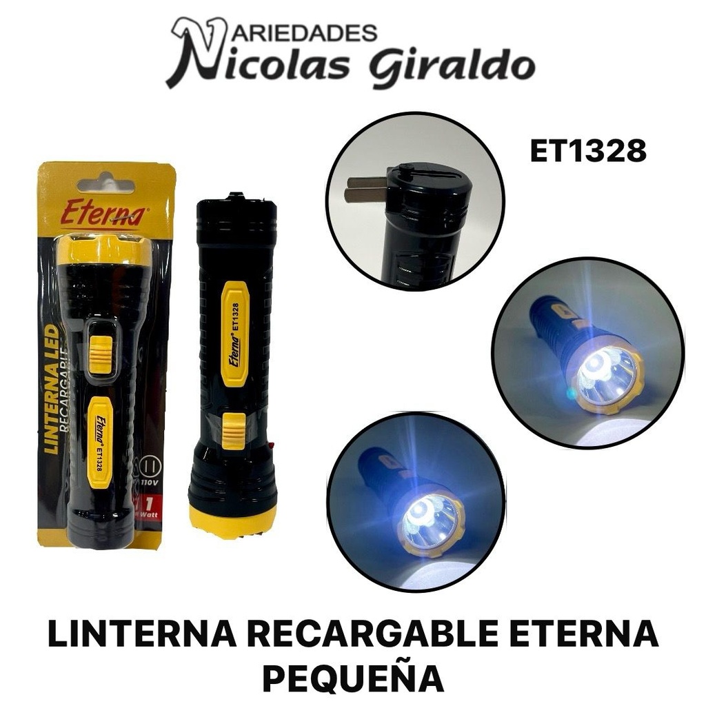 Linterna recargable eterna pequeña  