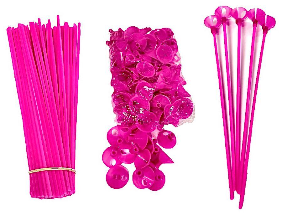 Porta bomba x 100 sencillo fucsia 