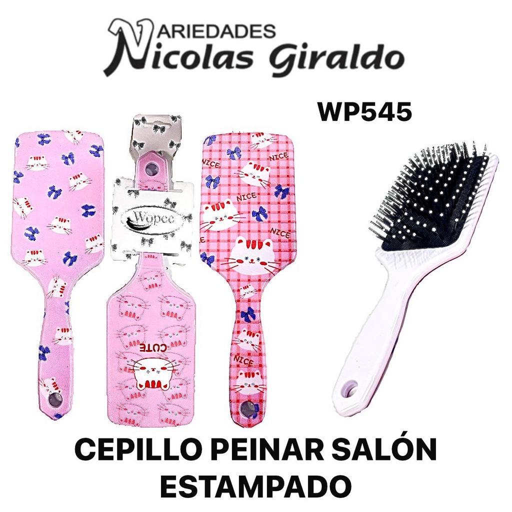 Cepillo peinar salon estampado 