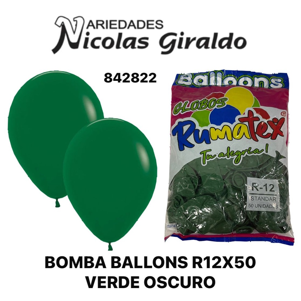 Bomba ballons r12x50 verde oscuro