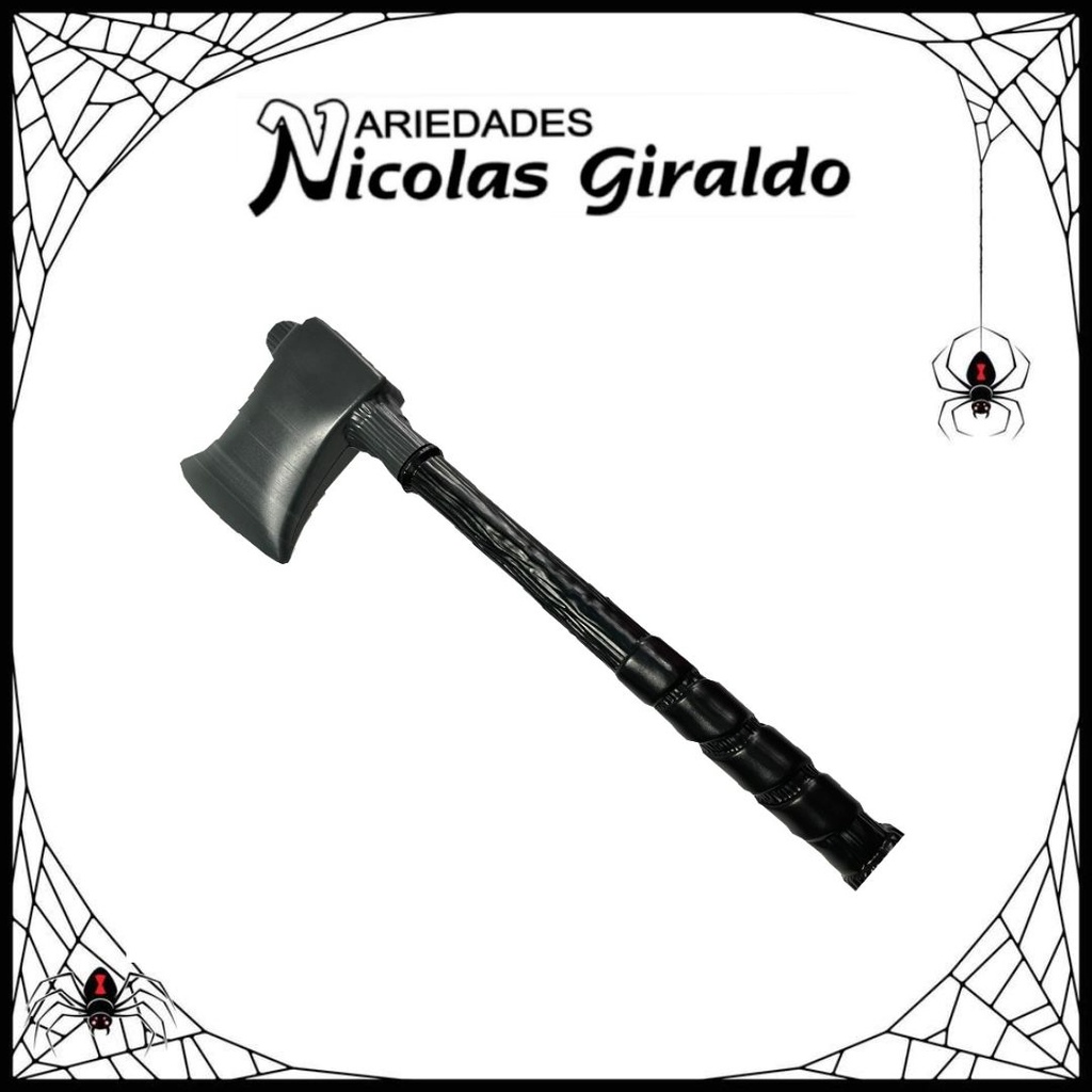 Hacha halloween plastica soplada