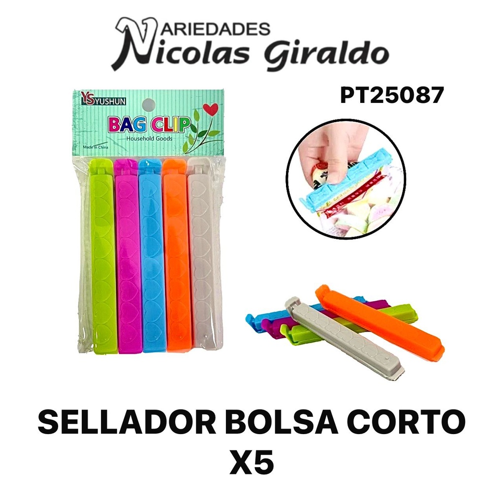 Sellador bolsas corto x5