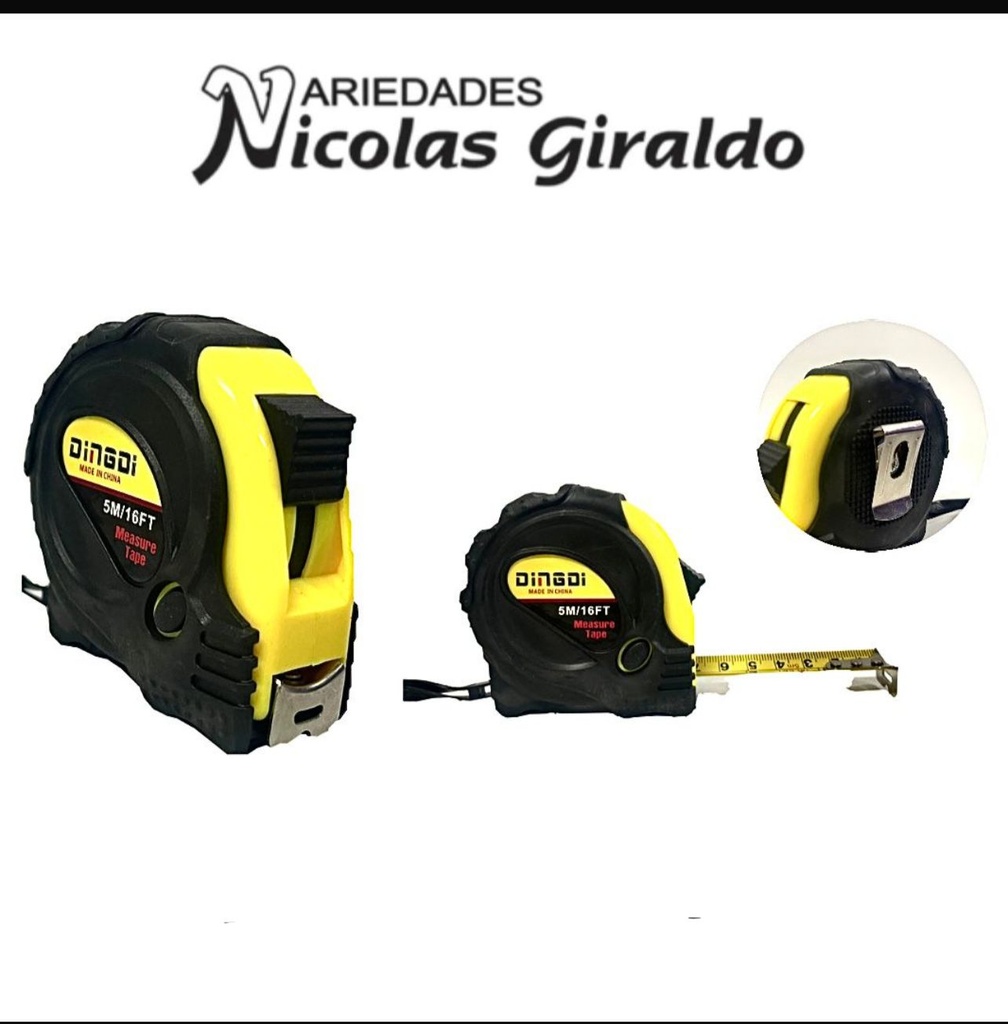 Metro x5m encauchetado 