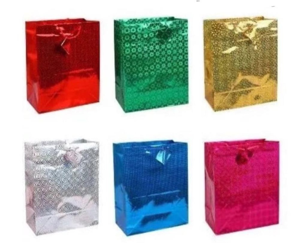Bolsa regalo tornasol pequeña 18x21 paquete X12 
