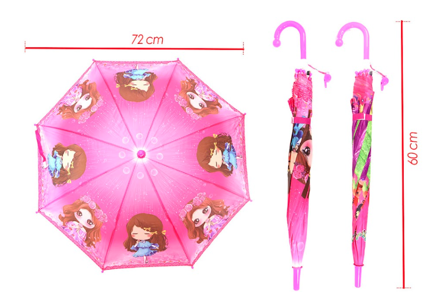 Sombrilla infantil tela estampada niña  