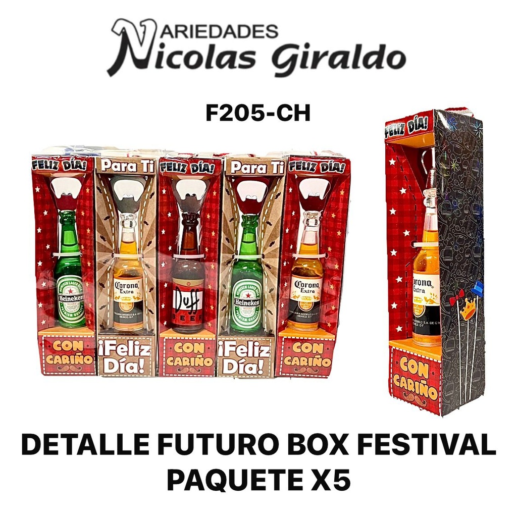 Detalle futuro box festival paquete x5 