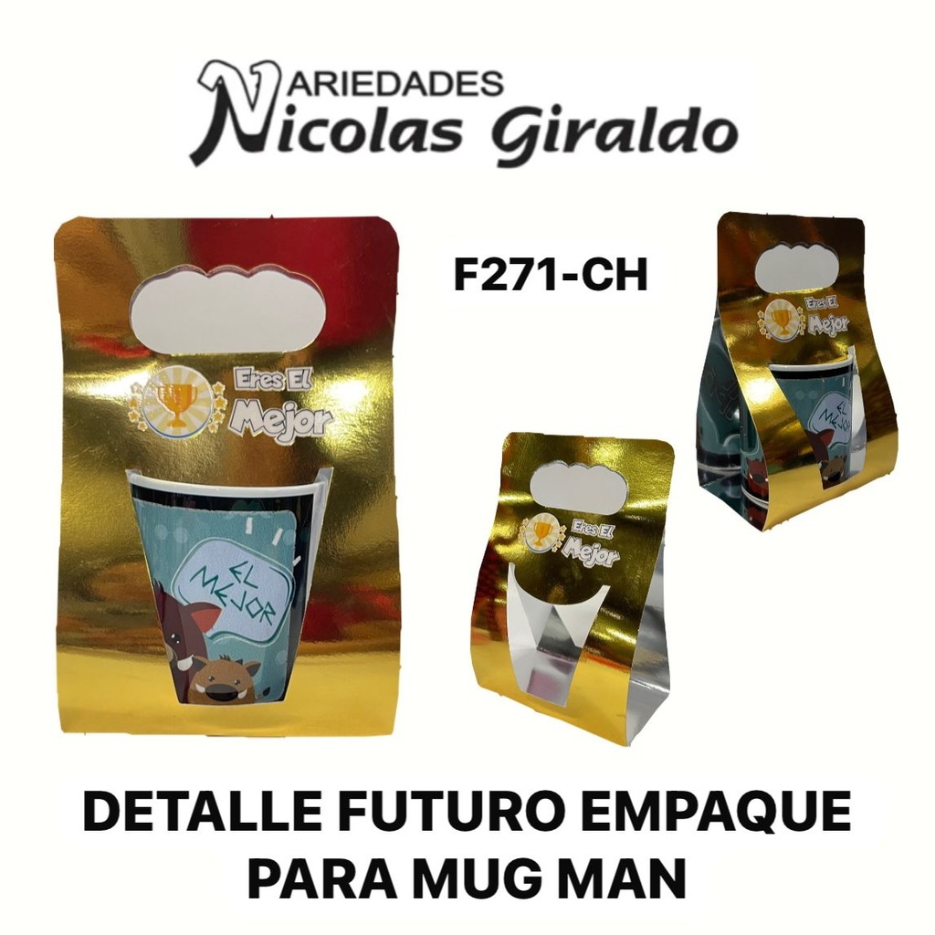 Detalle futuro empaque para mug man