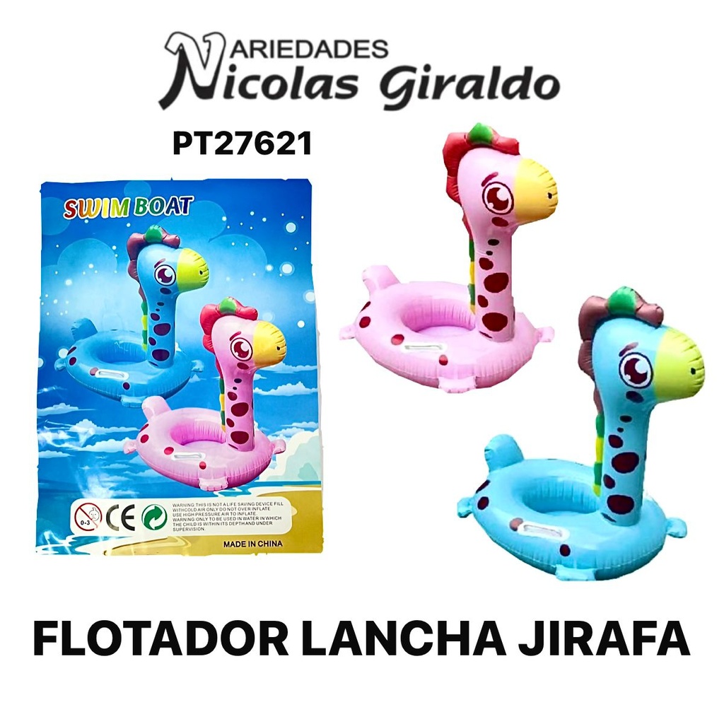 Flotador lancha jirafa