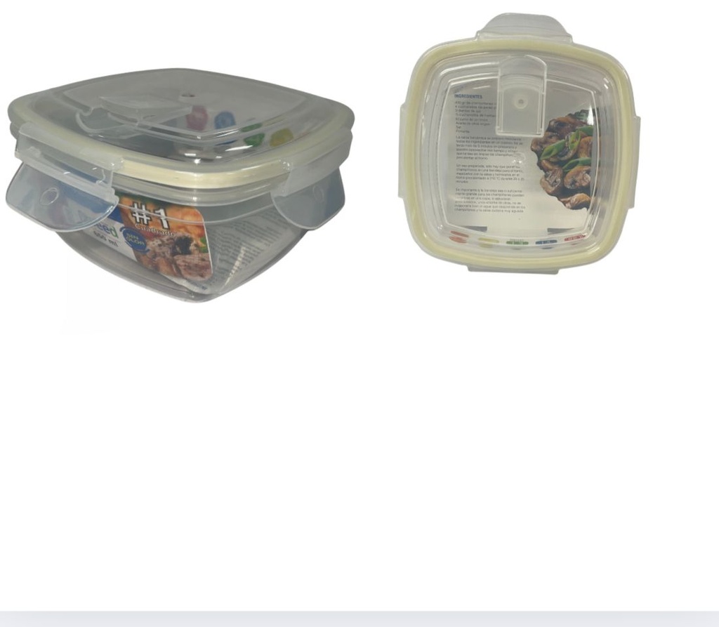 Coca hermetica cuadrada #1 650ml beed