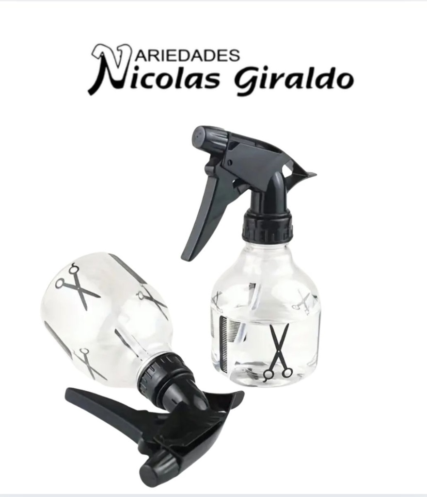 Atomizador pistola transparente pequeño x250ml  