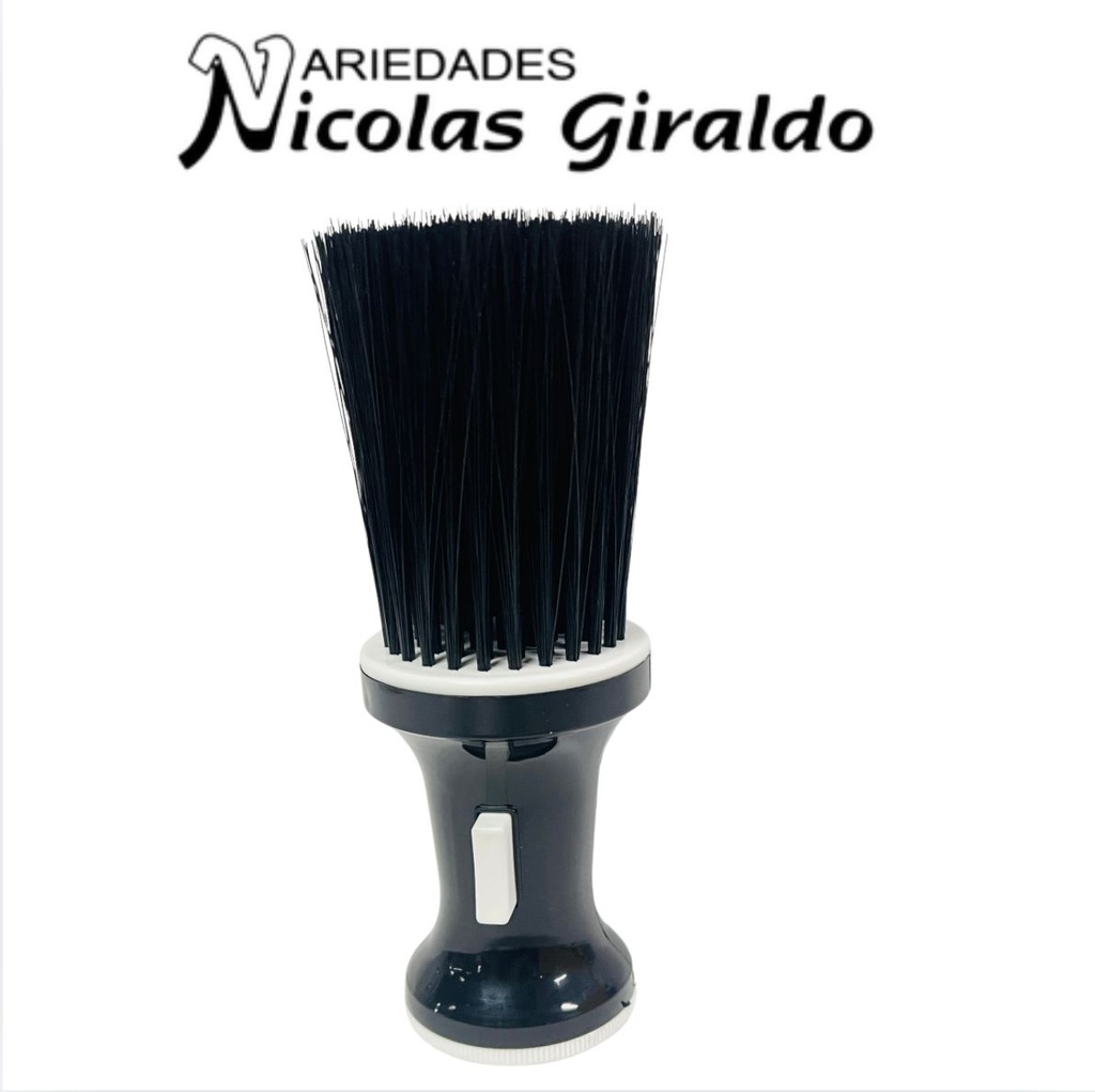 Cepillo barbero talco