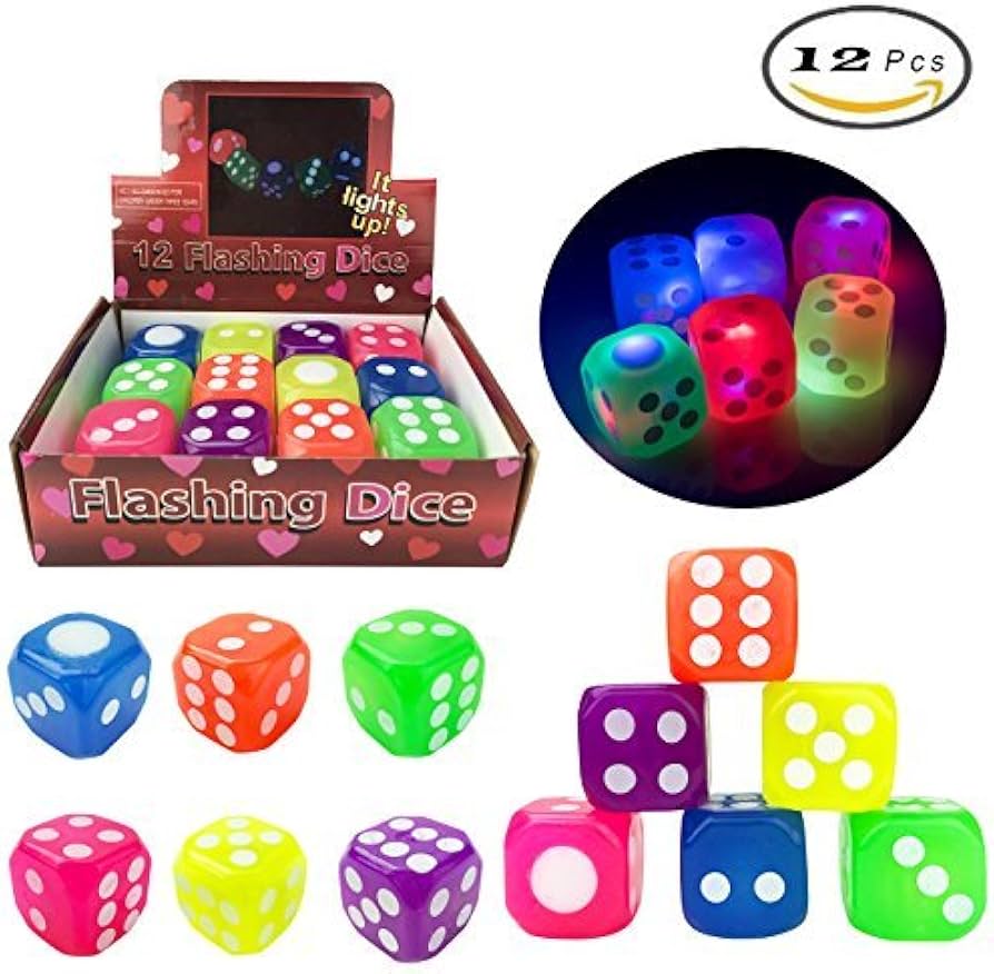 Dado luz de goma cj x12