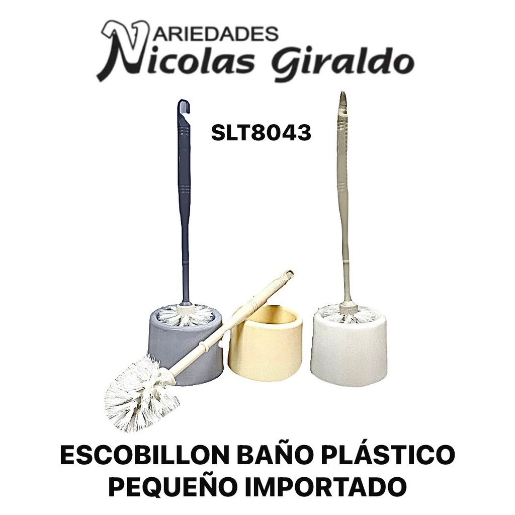 Escobillon baño plastico pequeño importado