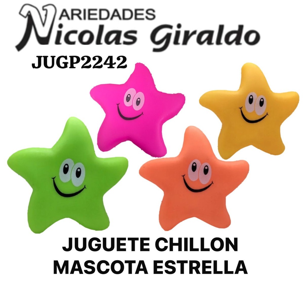 Juguete chillon mascota estrella