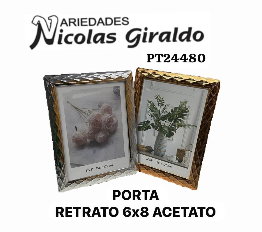 Porta retrato 6x8 acetato 