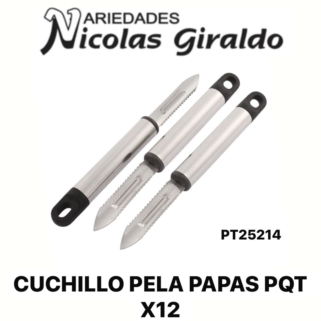 Cuchillo pela papas  PQT X12 