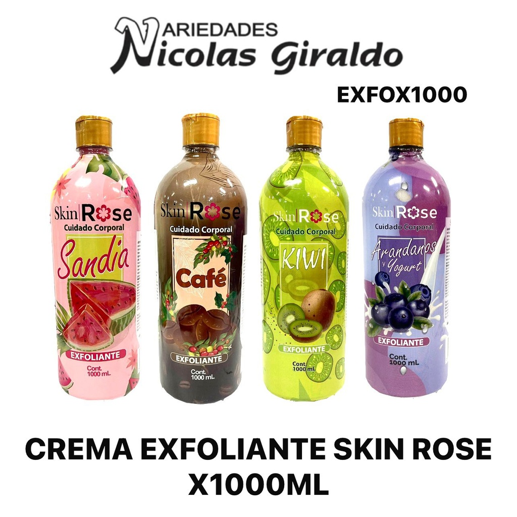 Crema exfoliante skin rose x1000 ml   