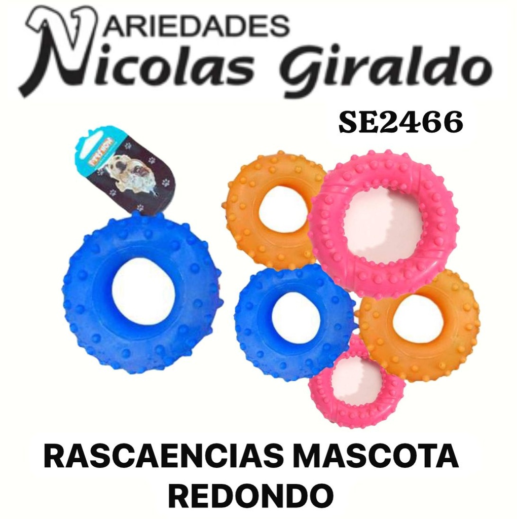 Rascaencias mascota redondo  