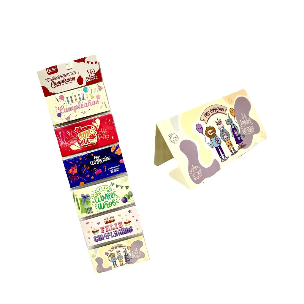 Lluvia sobre graficolors x12 cumpleaños