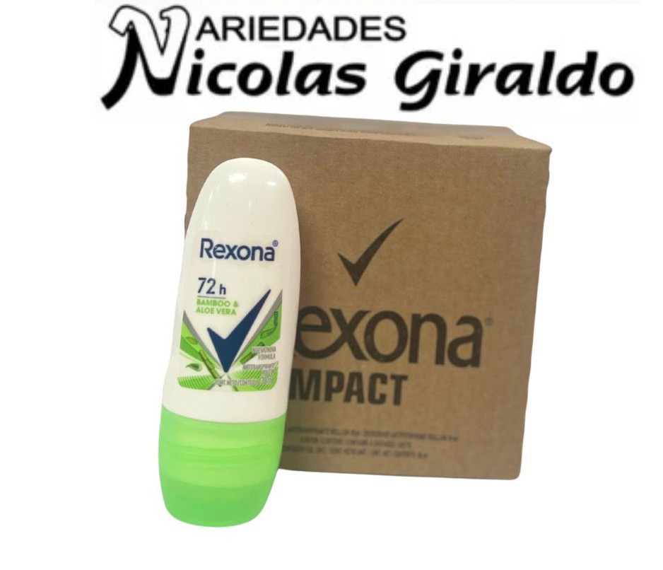 Desodorante rexona mini roll-on dama bamboo CJ X6